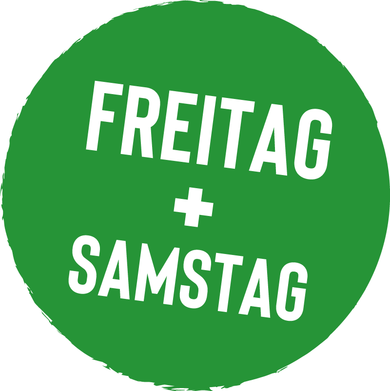 Gültig Freitag und Samstag