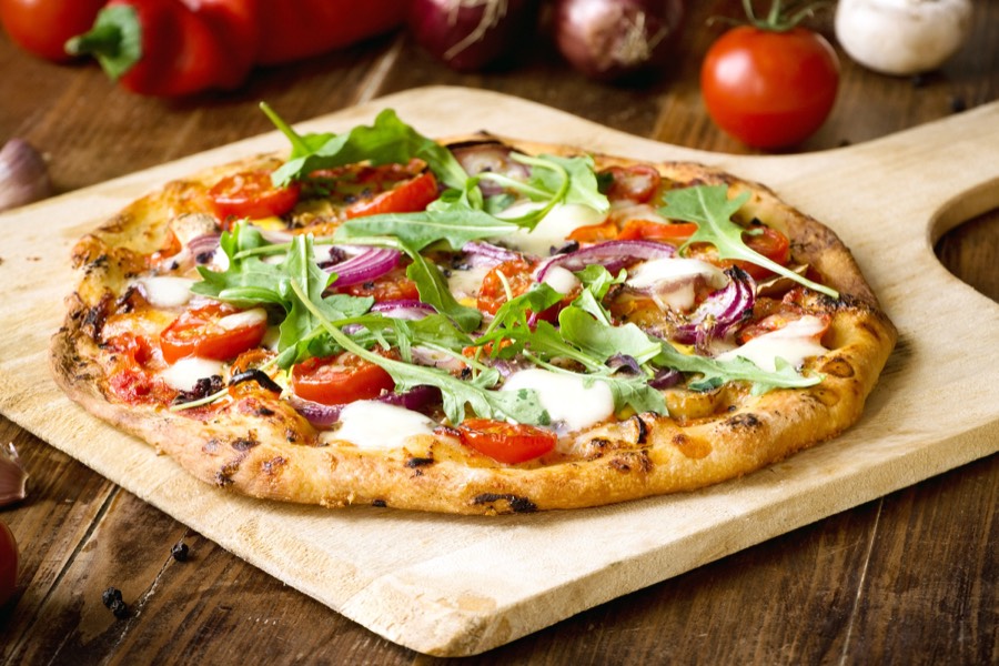 Pizza aus dem Vegas Restaurant