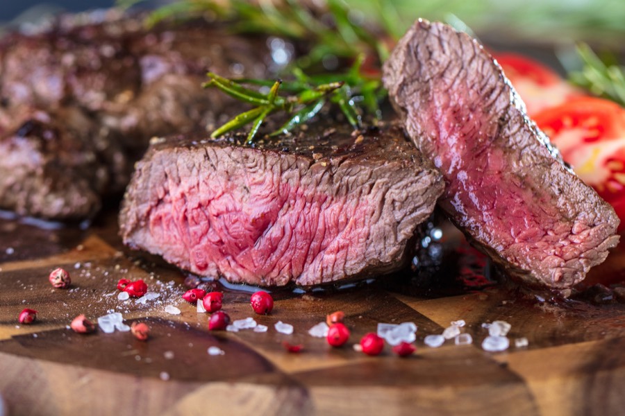 Steak mit Beilagen